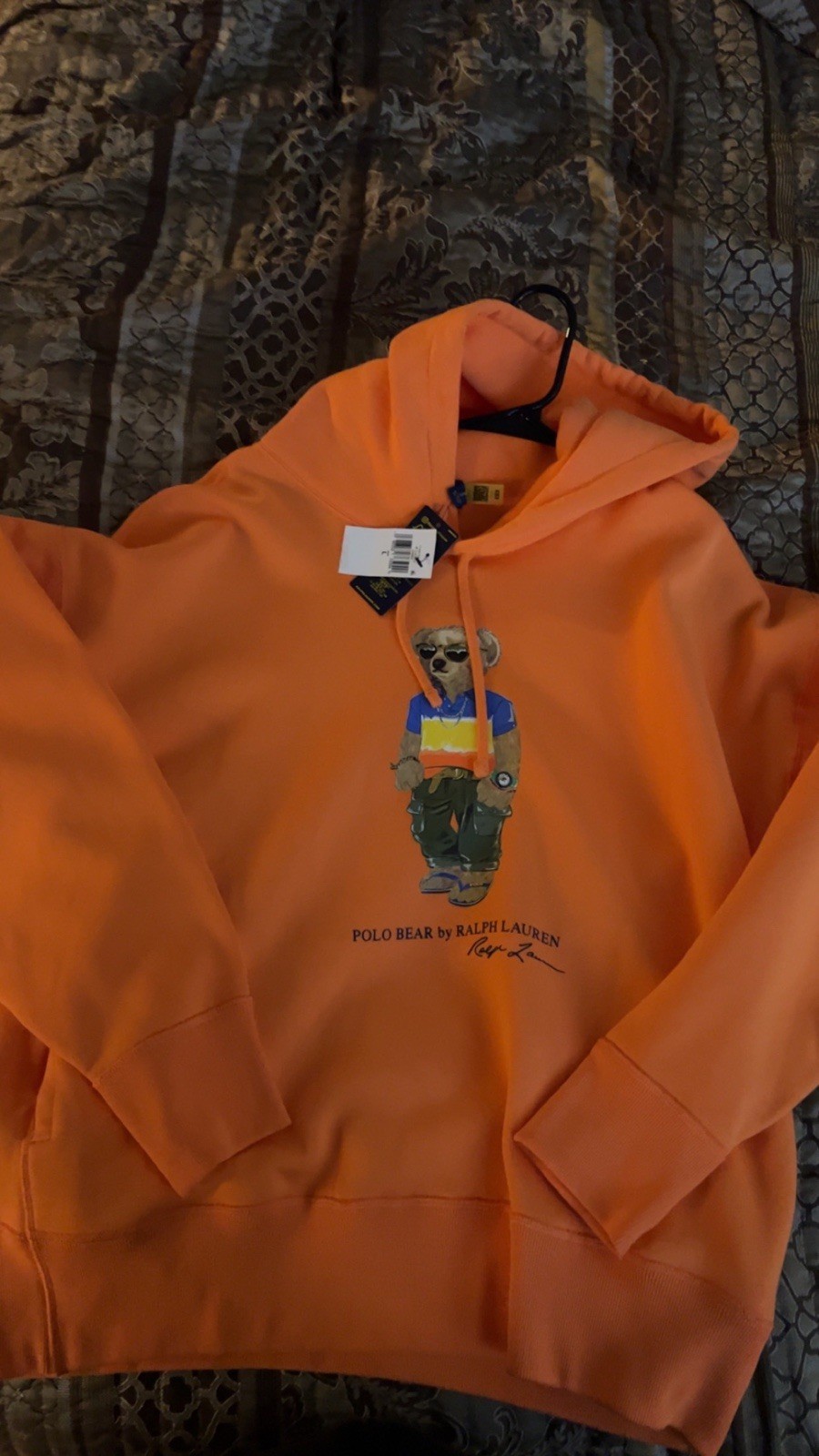 Vintage Fit Polo Bear Fleece Hoodie