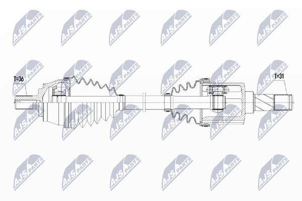 NTY Antriebswelle NPW-VV-109 FüR V40 525 Volvo-image