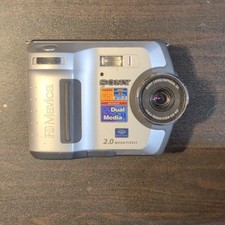 Sony Mavica Compact Digital Camera 2.0MP Silver 3x Optical Zoom Dual Media
