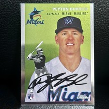 Peyton Burdick 2023 Topps Chrome Platinum Anniversary Set Rookie Card #61 Marlin