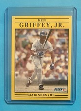 1991 Fleer Baseball #450 Ken Griffey, Jr. (HOF) Seattle Mariners NRMT *Pc&a*