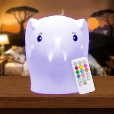 LumiPets  Elephant - Children's Nursery Touch Night Light
