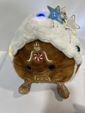 FAO Schwarz 10" Glow Brights Plush LED with Sound Gingerbread House NWT 