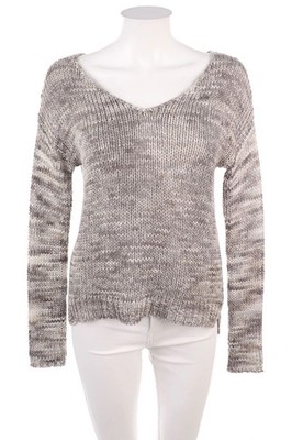 NILE atelier Pullover Baumwolle Vokuhila XS Grau-Töne