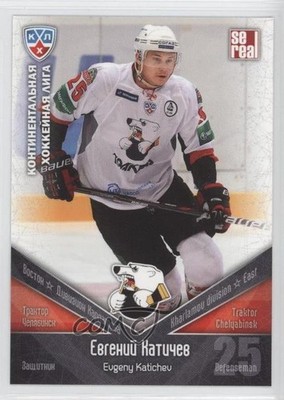 2011-12 Sereal KHL Season 4 Traktor Chelyabinsk Evgeny Katichev #TRK005 0a1