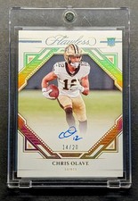 CHRIS OLAVE Rookie Auto 2022 Flawless Frame Signatures Gold Holo Foil SP /20 RC