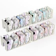 Kids Shoe Rack - 4 Pack Shoe Organizer for Toddlers  Children, Space-Saving ...