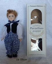 Puppe Sammlerpuppe 25 Cm Porzellanpuppe Handarbeit Sammlerpuppe Deko