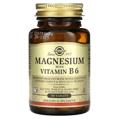 Solgar Magnesium mit B6, 100 Tabletten