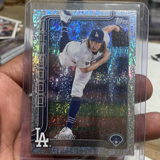 Topps 2025 Series 1 Tyler Glasnow Rainbow Foil #201 Los Angeles Dodgers
