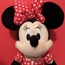 RARE Heart Dress Disney Large Minnie Mouse Plush Stuffed Doll Toy 30" KCARE