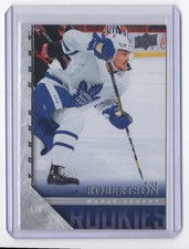 2020-21 Upper Deck 2005-06 Tribute Young Guns Nick Robertson Toronto Maple Leafs