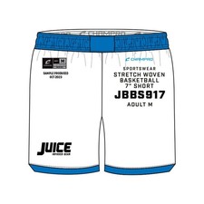 Champro Youth SJBBS917KIT SIZE KIT Juice Stretch Woven Basketball 7" Shorts