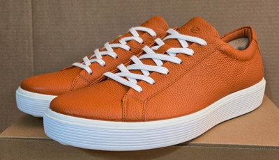 ECCO Men's Soft 60 Premium Pebbled Leather Shoe 11-11.5 Terracotta 582404-01073
