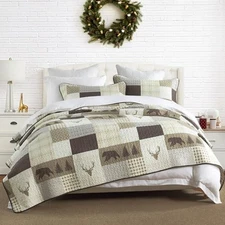 Quilts King Size, King Quilt Bedding Set King(98"x106") Cream/Brown/Gray