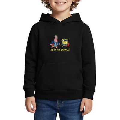 Spongebob Schwammkopf Mit Patrick Ab In Die Schule Kinder Premium Organic Hoodie