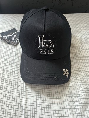 Dandy Hats Black/White Adjustable Snapback Cap Embroidered LA Sad Boyz Gothic