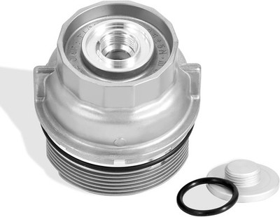 Oil Filter Housing Cap Assembly Compatible with Camry RAV4 Highlander Tundra 4Ru