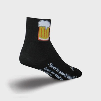 SockGuy Bevy Socken S/M Stretch passend Bier Neuheit Socken schwarz