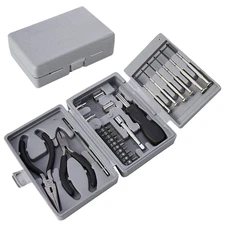DURATOOL 25-Piece Mini Tool Kit Set for Home, Office, Dorm, and Basic Repairs -