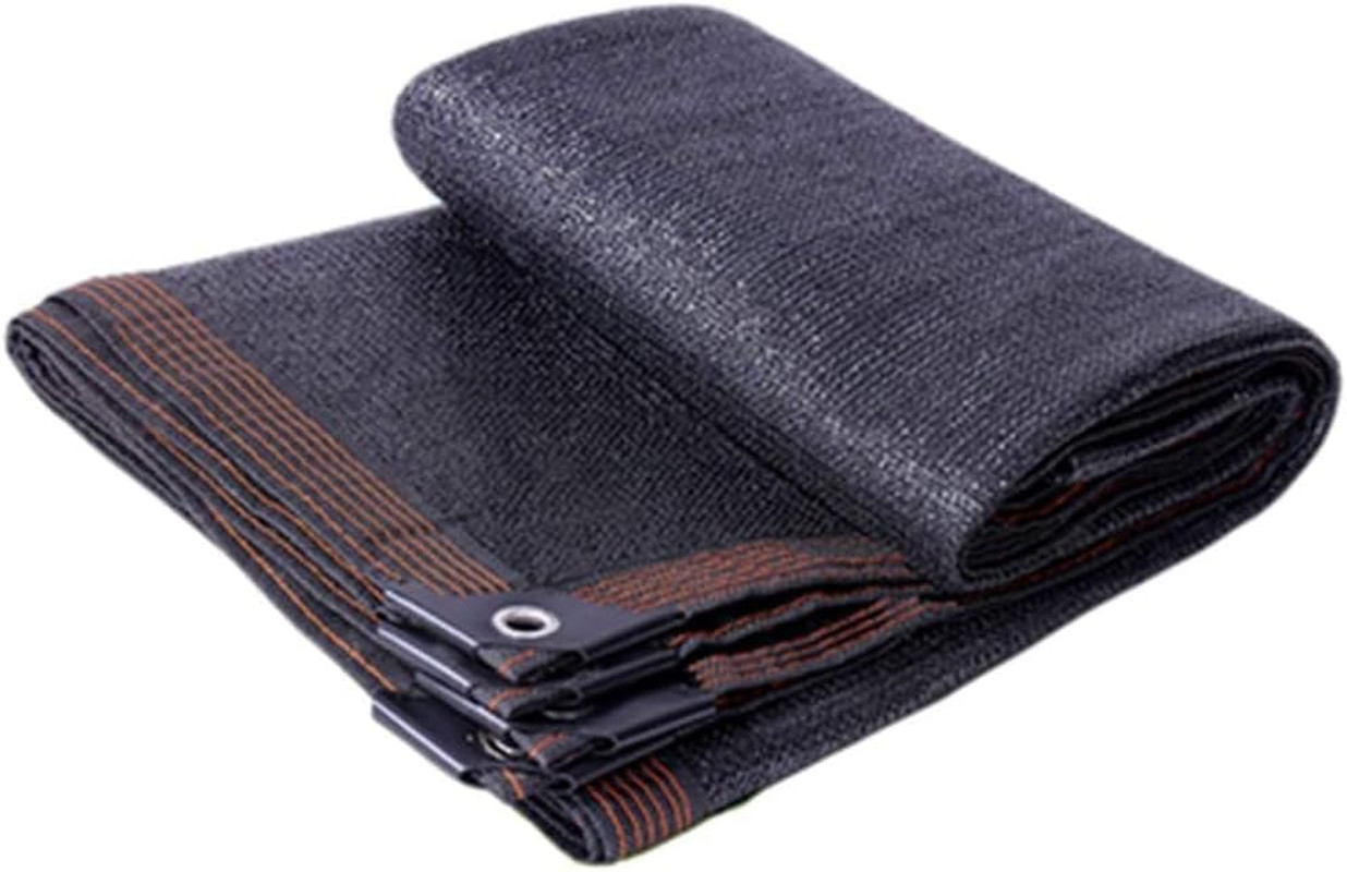 70% Black Shade Cloth, 20 X 20 FT Durable Mesh Tarp with Grommets, Resistant Gar