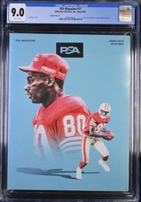 JERRY RICE Rare Cover 2023 PSA Magazine Newsstand 49ERS Legend  Variant CGC 9.0