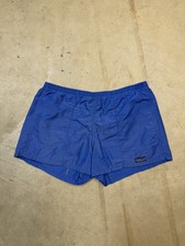 Vintage 80  s Patagonia Baggies Shorts Size Large Made In USA Blue Nylon