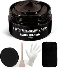 Brown Leather Recoloring Balm: Leather Color Restorer Conditioner, Leather Repai