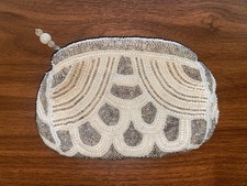 Vintage Art Deco Beaded Evening Purse Belt Loop Bag Clutch 1920-1930s