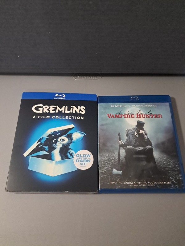 Lot Of 2 Blu Ray Movies Gremlins 2 Films And Abraham Lincoln Vampire Hunter