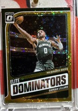 2024-25 Panini Donruss Optic - Elite Dominators Damian Lillard #18 Gold Prizm...