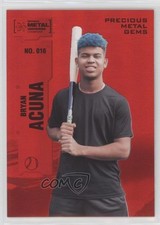 2022 Skybox Metal Universe Champions PMG Red 77/100 Bryan Acuna #016 0c3