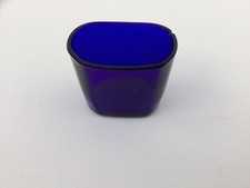 Salzeinsatz Glas Kobaltblau Bad Stil Senftopf Vintage