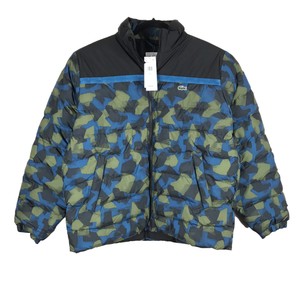 lacoste blue puffer jacket