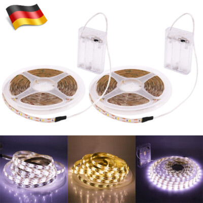 0.5-5M Batteriebetrieben LED Streifen Stripe 5V 2835 SMD Band Selbstklebend IP65
