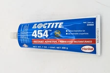 Loctite 454 Instant Adhesive Gel, Clear, 200 g Tube, 234004 (exp 02/2024)