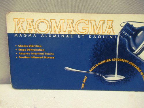 Antique Kaomagma Medicine For Intestinal Toxemia Advertise Sample Card Blotter"2 - Picture 3 of 4