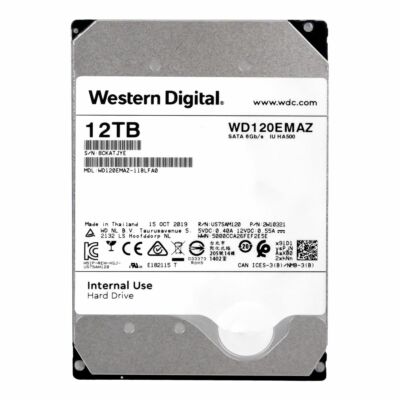 Hard Drive Western Digital 12TB 5400RPM 256MB SATA III Hard Drive Western Digital 12TB 5400RPM 256MB SATA III