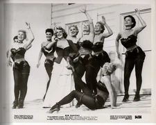 Rosemary Clooney Leggy Showgirls Red Garters 8x10 original photo #B2034