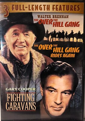 3 Full Length Features - The Over the Hill Gang, Fighting Caravans - NEW