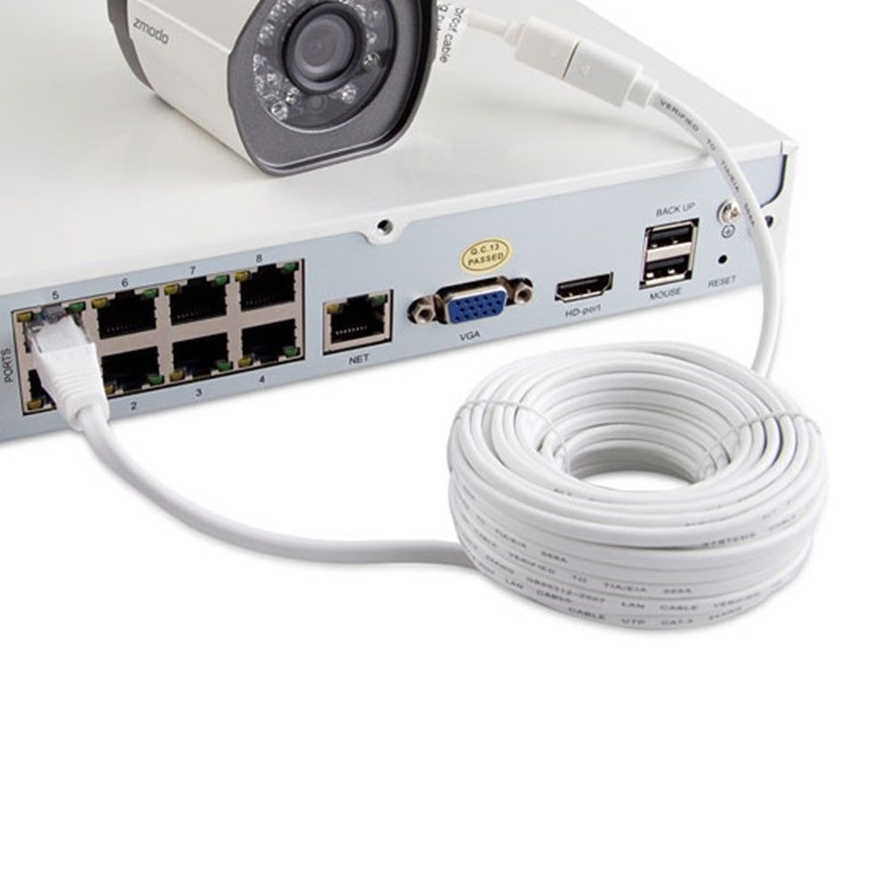 Zmodo Funlux SHO 50ft sPoE NVR MicroUSB Camera Cable 3rd Generation W-USB015-M