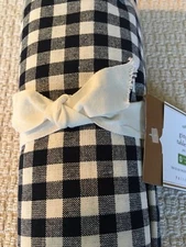 Pottery Barn Gingham Table Throw 50 x50 Navy