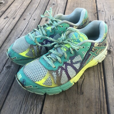 Asics Gel Noosa Tri 9 Womens Size 5 Multi Color Running Shoes Sneakers C401N