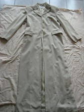 VINTAGE Mantel cremebeige BODENLANG Schulterpolster HENNES 38 Stretch 140cm