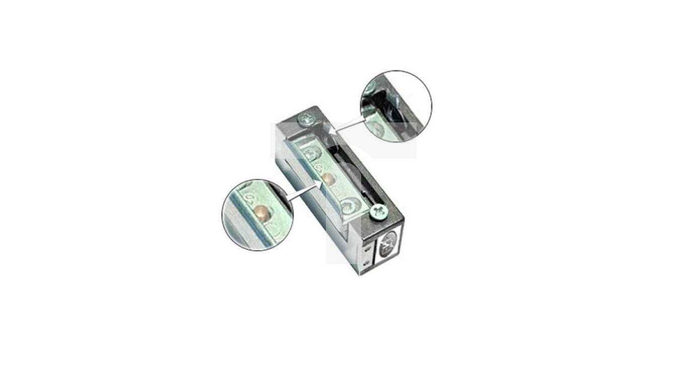 Symmetrical electric strike with memory and lock R4-12.40 /T2UK