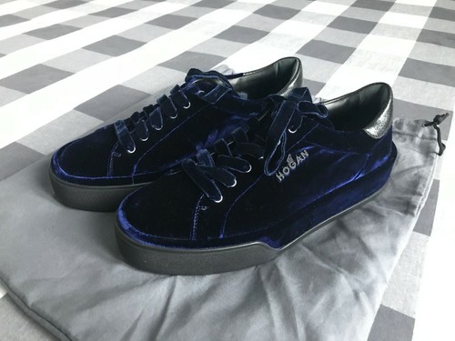 HOGAN Sneaker R320 in velluto blu! (Taglia 36) | eBay