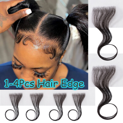 Edges Hair Lace Baby Hair Strips Invisible Hairline 100% Virgin Human Hair  Edges