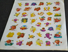 FRUIT SCENT REWARDS SCRATCH SNIFF Vtg HIGHLIGHTS Sticker Sheet Full Page 43