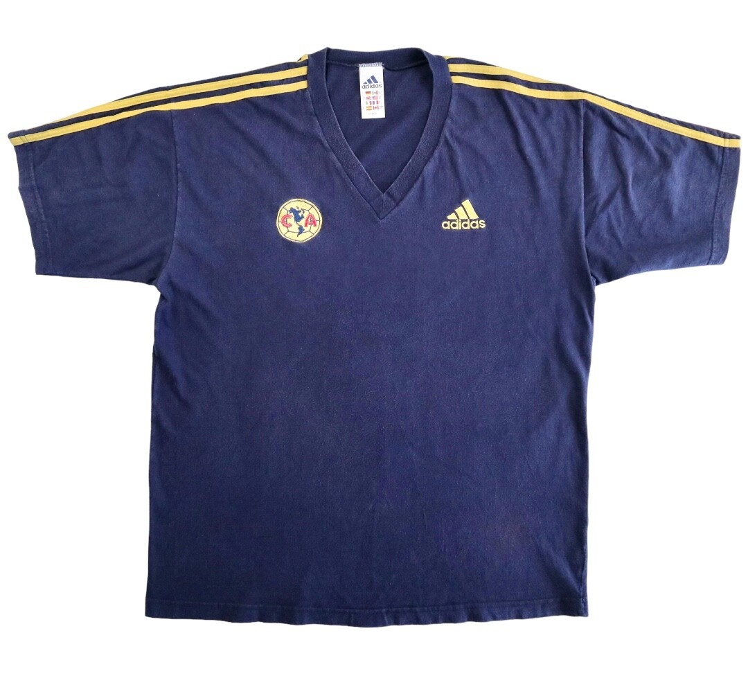 CLUB AMERICA 1999 Adidas Cotton Football Shirt L Mexico Vintage