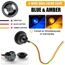 34 12v Marker Lights Led Truck Trailer Round Side Bullet Light Dual Color